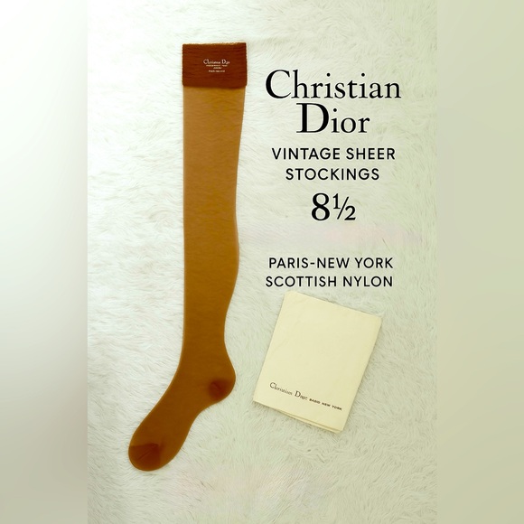 Vintage Christian Dior Stockings 8½UnusedParis–New York
